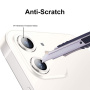 ENKAY Zaščitno kaljeno steklo z aluminijastim okvirjem za zadnjo kamero za iPhone 12 / 12 mini - modro