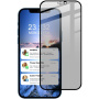 IMAK Super trpežno Anti-spy kaljeno steklo za iPhone 12 mini - črna