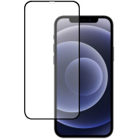 Kaljeno steklo 2,5D za celoten zaslon za iPhone 12 mini - črni okvir