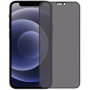 Kaljeno Anti-Spy 3D steklo za iPhone 12 / 12 Pro - črna