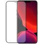 Kaljeno steklo 2,5D proti praskam in prstnim odtisom za iPhone 12 / 12 Pro - črni okvir