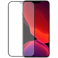 Kaljeno steklo 3D za iPhone 12 Pro Max - črni okvir