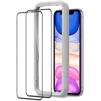 Spigen 2D kaljeno steklo Align za iPhone X / XS / 11 Pro - 2 kosa