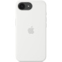 Originalne Apple silikonski ovitek za iPhone 16e / 17e - bel