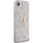 Guess 4G Metal Logo ovitek za iPhone 16e / 17e - roza