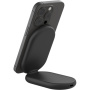 BELKIN Boost Charge Qi2 2-v-1 zložljivo magnetno brezžično stojalo za iPhone / AirPods – 15W – črno