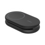 BELKIN Boost Charge Qi2 2-v-1 zložljivo magnetno brezžično stojalo za iPhone / AirPods – 15W – črno