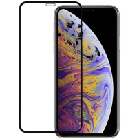 Kaljeno zaščitno 5D steklo za iPhone XS Max/11 Pro Max - črna