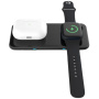 Swissten 2v1 brezžični polnilec za iPhone / Apple Watch / AirPods - 10W - črn