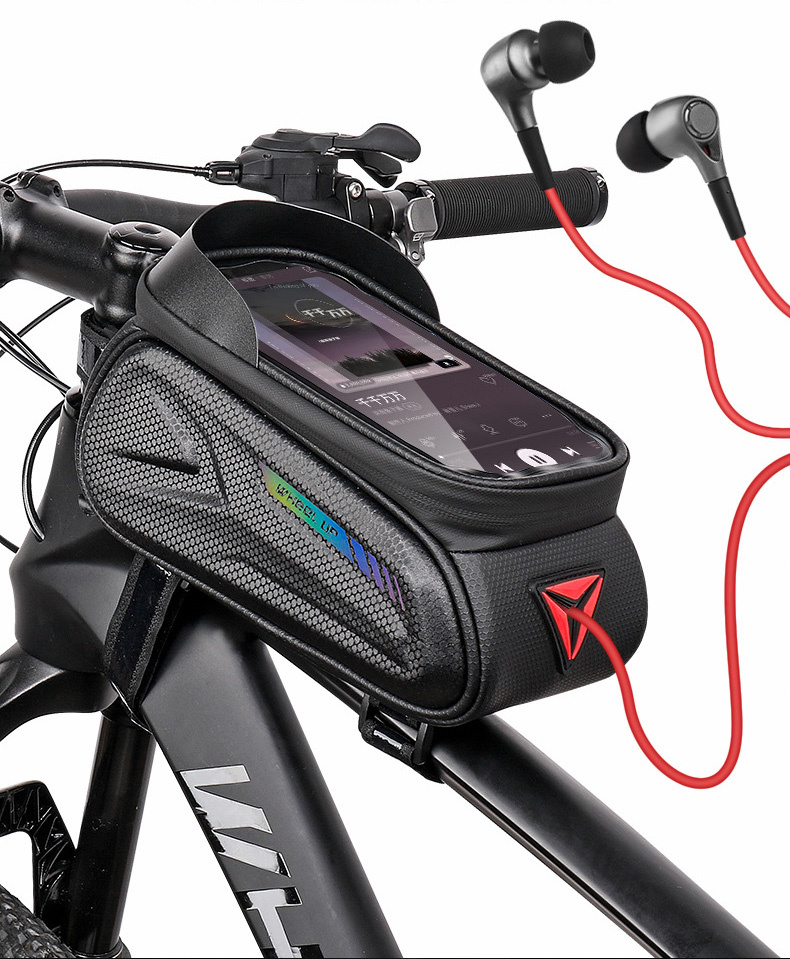 Wheel up Bike Bag vodoodporna torba za kolo s prostorom za iPhone - črna