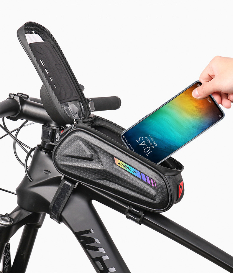 Wheel up Bike Bag vodoodporna torba za kolo s prostorom za iPhone - črna