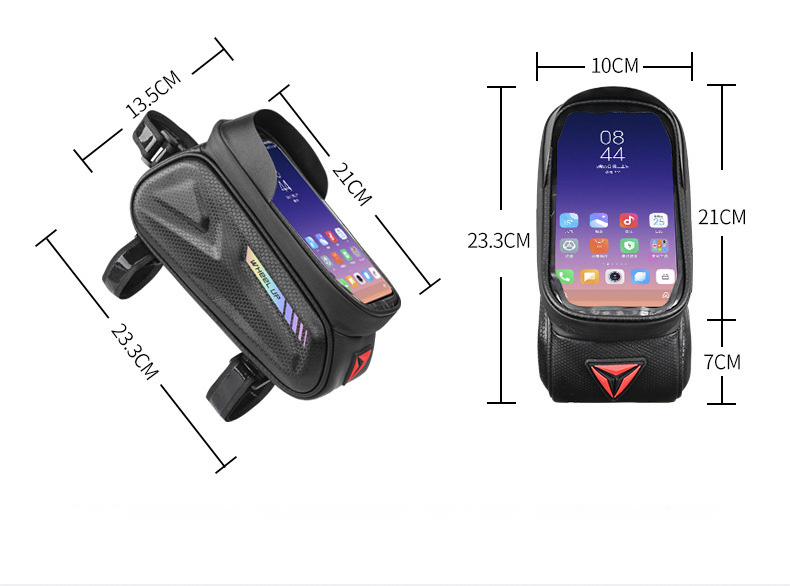 Wheel up Bike Bag vodoodporna torba za kolo s prostorom za iPhone - črna