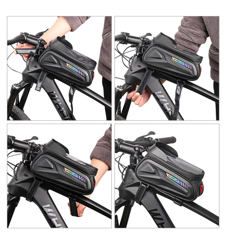 Wheel up Bike Bag vodoodporna torba za kolo s prostorom za iPhone - črna