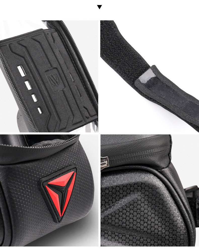 Wheel up Bike Bag vodoodporna torba za kolo s prostorom za iPhone - črna