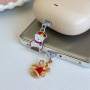 Protiprašni čep z obeskom za USB-C konektor za Apple naprave - vrtnica v okvirju