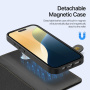 DUX DUCIS Snemljiva preklopna torbica Lawa 2v1 z MagSafe in denarnico za iPhone 16 Plus - črna