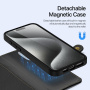 DUX DUCIS Snemljiva preklopna torbica Lawa 2v1 z MagSafe in denarnico za iPhone 15 Pro - črna
