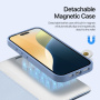 DUX DUCIS Snemljiva preklopna torbica Lawa 2v1 z MagSafe in denarnico za iPhone 16 Pro - modra