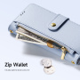 DUX DUCIS Snemljiva preklopna torbica Lawa 2v1 z MagSafe in denarnico za iPhone 16 Pro - modra