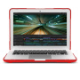 Udarno odporen pokrov z odklopnimi nogicami za MacBook Pro 13" (A2251 / A2289 / A2338) - rdeč