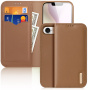 DUX DUCIS Hivo usnjen preklopni ovitek za iPhone 16e / 17e - rjav