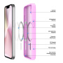 DUX DUCIS Yind mat ovitek z MagSafe za iPhone 16e / 17e - roza