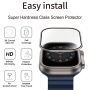Wiwu kaljeno steklo s kovinskim okvirjem za Apple uro Ultra 49mm - srebrna