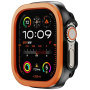 Etui s kovinskim okvirjem okoli zaslona za Apple Watch Ultra 49mm - oranžna