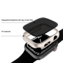 Maten etui s kaljenim Anti-Spy steklom za Apple Watch 41mm - temno moder