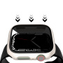 Kovinski etui s kaljenim Anti-Spy steklom za Apple Watch 41mm - roza