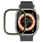 Kaljeno steklo s kovinskim okvirjem za Apple Ura Ultra 49mm - olivna