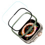 Kaljeno steklo s kovinskim okvirjem za Apple Ura Ultra 49mm - olivna