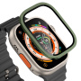 Kaljeno steklo s kovinskim okvirjem za Apple Ura Ultra 49mm - olivna
