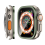 Kaljeno steklo s kovinskim okvirjem za Apple Ura Ultra 49mm - olivna