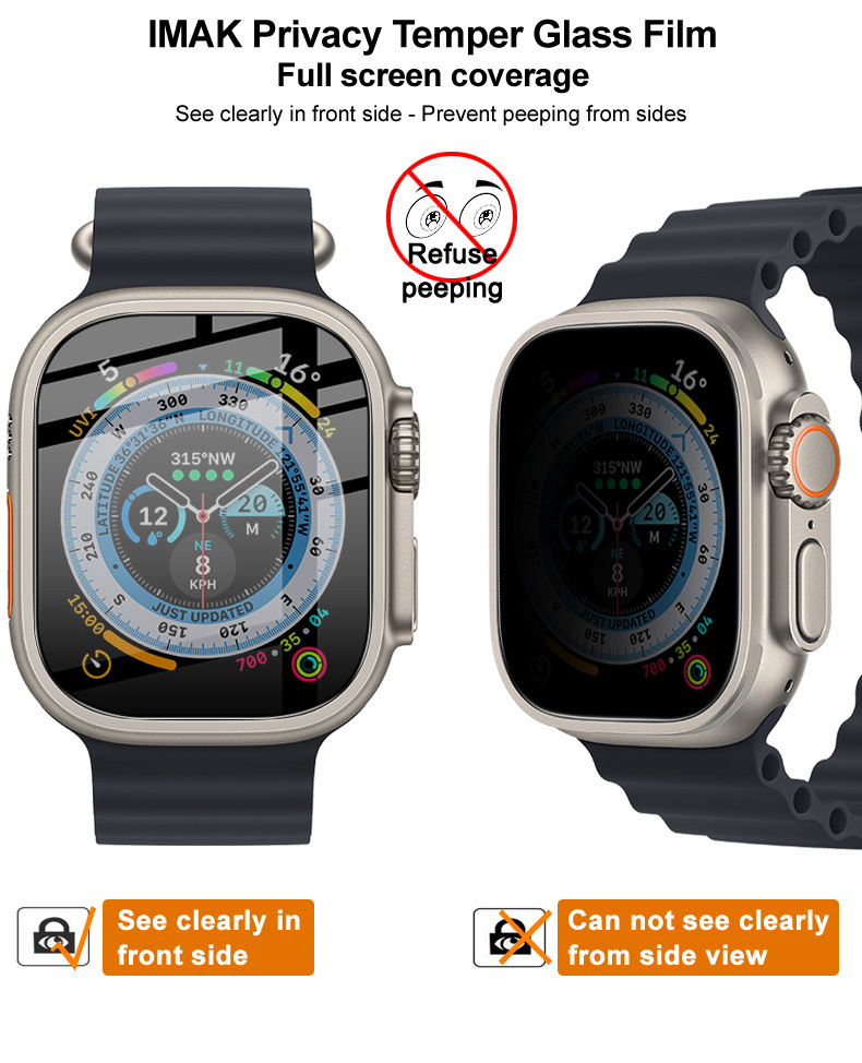 Imak kaljeno Anti-Spy steklo za Apple uro Ultra 49mm