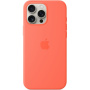 Originalne Apple silikonski ovitek z MagSafe za iPhone 16 Pro Max - mandarina