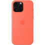 Originalne Apple silikonski ovitek z MagSafe za iPhone 16 Pro Max - mandarina