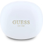 Guess Glossy Classic Brezžične slušalke Logo TWS - bele