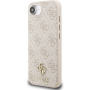 Guess 4G Small Metal Logo ovitek z MagSafe za iPhone 16e / 17e - roza
