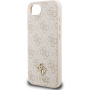 Guess 4G Small Metal Logo ovitek z MagSafe za iPhone 16e / 17e - roza