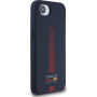 Oracle Red Bull Racing Powerbar silikonski ovitek z MagSafe za iPhone 16e / 17e - temno moder
