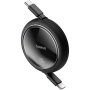 Baseus Free2Draw mini izvlečni polnilni in podatkovni kabel - USB-C na USB-C - 1 m - črn