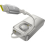 Baseus OS Free2Pull powerbank s integriranim kablom USB-C in priključkom USB-C - 10.000 mAh - siva