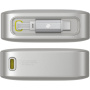 Baseus OS Free2Pull powerbank s integriranim kablom USB-C in priključkom USB-C - 10.000 mAh - siva