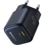 Baseus PicoGo mini hitri polnilni adapter s priključkom USB-C - 45W - črn
