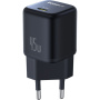 Baseus PicoGo mini hitri polnilni adapter s priključkom USB-C - 45W - črn