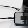 Baseus Rapid 3v1 univerzalni polnilni in podatkovni kabel - USB-C na USB-C / Lightning / micro USB - 1,5 m - črn