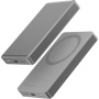 ENERGEA AluPac 10K brezžična MagSafe powerbanka s priključkom USB-C - 10.000 mAh - naravni titan