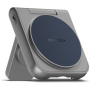 ENERGEA MagDuo 2v1 zložljivi brezžični MagSafe polnilec za iPhone / Apple Watch - 15W - siv