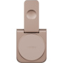 ENERGEA MagDuo 2v1 zložljivi brezžični MagSafe polnilec za iPhone / Apple Watch - 15W - rožnato zlata